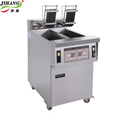 雙缸雙篩開口炸爐